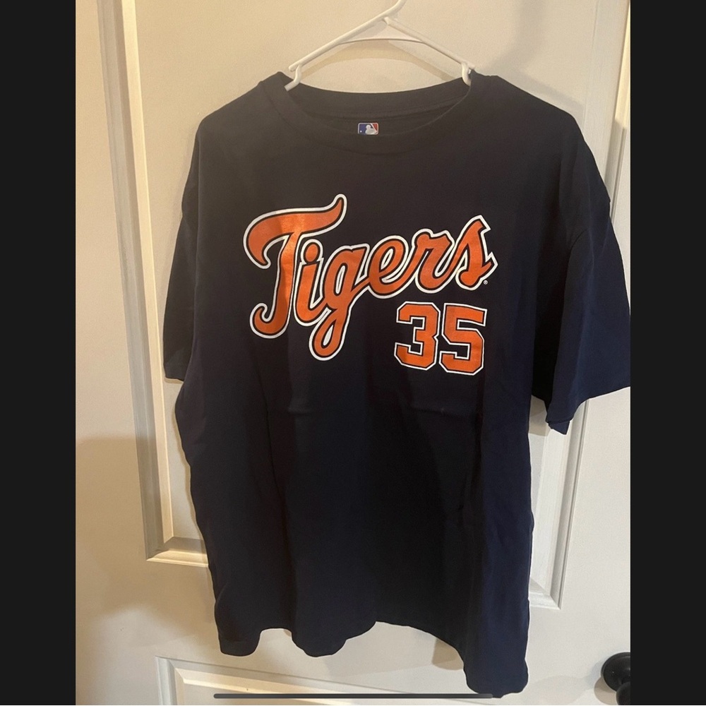 Genuine Merchandise Navy Tigers Tee Justin Verlander Size XL